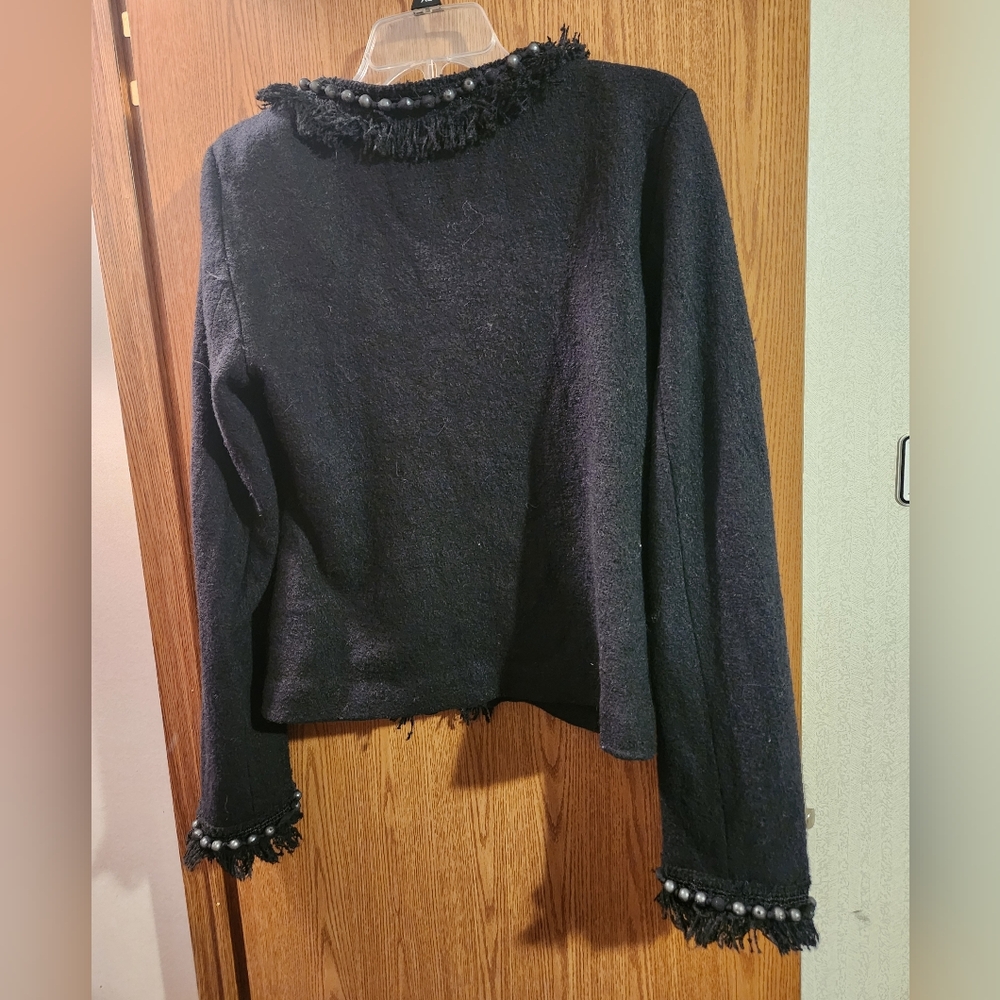 💓 3/$15 ECI New York Size Medium Black Jacket - Picture 11 of 12
